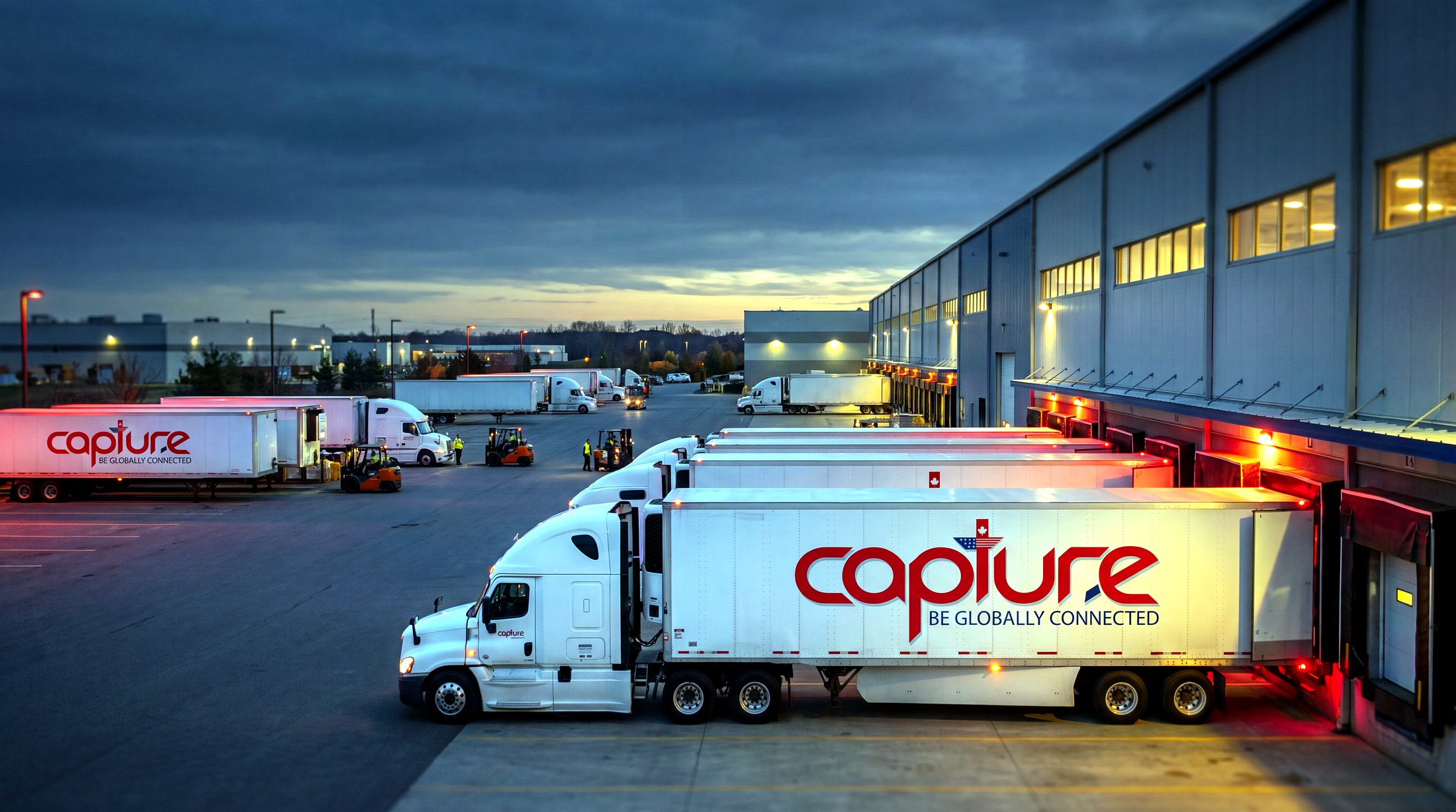 Distribution yard supporting freight across multiple industries